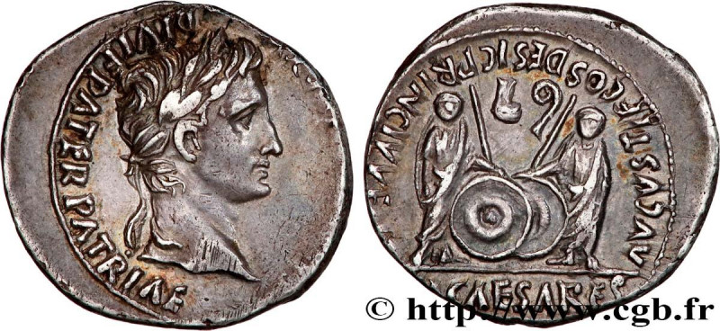 AUGUSTUS, CAIUS and LUCIUS
Type : Denier 
Date : 2 AC. - AD. 12 
Mint name / Tow...