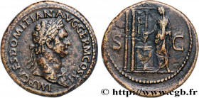 DOMITIANUS
Type : Sesterce 
Date : avril - octobre 
Date : 85 
Mint name / Town : Rome 
Metal : bronze 
Diameter : 34,5  mm
Orientation dies : 6  h.
W...