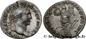 TRAJANUS
Type : Denier 
Date : 107 
Mint name / Town : Rome 
Metal : silver 
Millesimal fineness : 900  ‰
Diameter : 18  mm
Orientation dies : 7  h.
W...