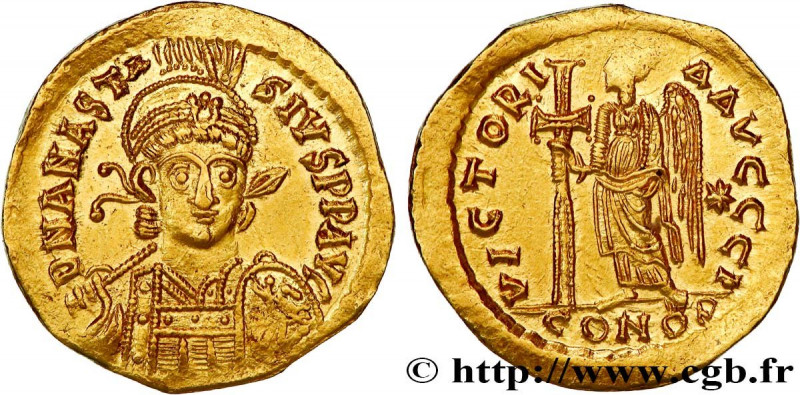 ANASTASIUS
Type : Solidus 
Date : 507-518 
Mint name / Town : Constantinople 
Me...