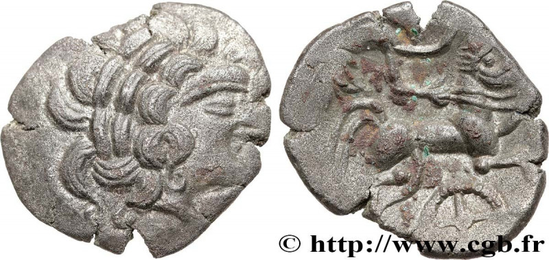 REDONES (Area of Rennes)
Type : Statère de billon, classe IV 
Date : c. 80-50 AC...