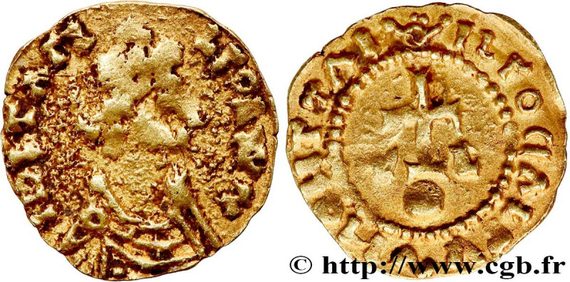 SAINT-PAULIEN, LE PUY-EN-VELAY (HAUTE-LOIRE)
Type : Triens, monétaire LEODVLFVS ...