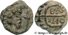 POITOU - METALUS VICUS - Melle ? (Deux-Sevres)
Type : Denier à l’E croiseté 
Date : (VIIe-VIIIe siècles) 
Mint name / Town : Melle (?) 
Metal : silver...