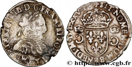 HENRY III
Type : Teston, 3e type, col fraisé, hybride 
Date : 1575 
Mint name / Town : Toulouse 
Metal : silver 
Millesimal fineness : 898  ‰
Diameter...