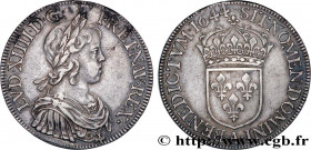 LOUIS XIV "THE SUN KING"
Type : Écu à la mèche courte 
Date : 1644 
Mint name / Town : Paris, Monnaie du Louvre 
Quantity minted : 40700 
Metal : silv...