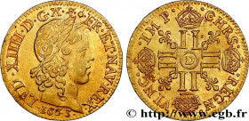 LOUIS XIV "THE SUN KING"
Type : Louis d'or à la mèche longue 
Date : 1653 
Mint name / Town : Lyon 
Quantity minted : 39181 
Metal : gold 
Millesimal ...