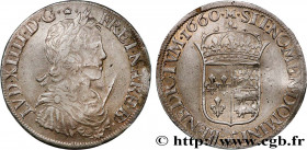LOUIS XIV "THE SUN KING"
Type : Écu à la mèche longue de Béarn 
Date : 1660 
Mint name / Town : Morlaàs 
Metal : silver 
Millesimal fineness : 917  ‰
...