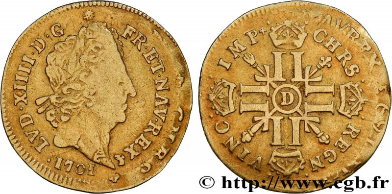 LOUIS XIV "THE SUN KING"
Type : Demi-louis aux huit L et aux insignes 
Date : 17...