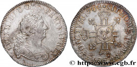 LOUIS XIV "THE SUN KING"
Type : Demi-écu aux huit L, 2e type 
Date : 1704 
Mint name / Town : Paris 
Quantity minted : 8670064 
Metal : silver 
Milles...