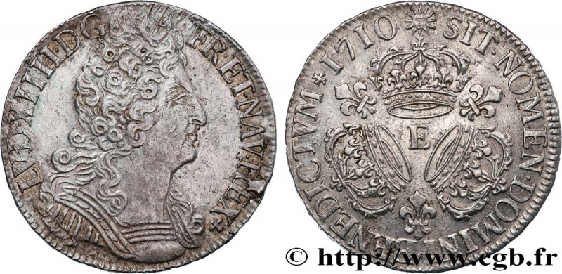 LOUIS XIV "THE SUN KING"
Type : Demi-écu aux trois couronnes 
Date : 1710 
Mint ...