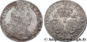 LOUIS XIV "THE SUN KING"
Type : Demi-écu aux trois couronnes 
Date : 1710 
Mint name / Town : Tours 
Quantity minted : 66210 
Metal : silver 
Millesim...