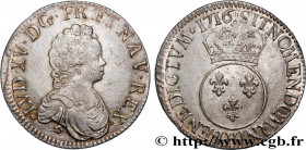 LOUIS XV THE BELOVED
Type : Écu dit "vertugadin" 
Date : 1716 
Mint name / Town : La Rochelle 
Metal : silver 
Millesimal fineness : 917  ‰
Diameter :...