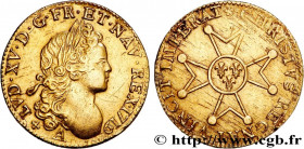 LOUIS XV THE BELOVED
Type : Louis à la croix du Saint-Esprit 
Date : 1719 
Mint name / Town : Paris 
Quantity minted : 334000 
Metal : gold 
Millesima...
