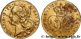 LOUIS XV THE BELOVED
Type : Double louis dit "au bandeau" 
Date : 1767 
Mint name / Town : Orléans 
Quantity minted : 76803 
Metal : gold 
Millesimal ...