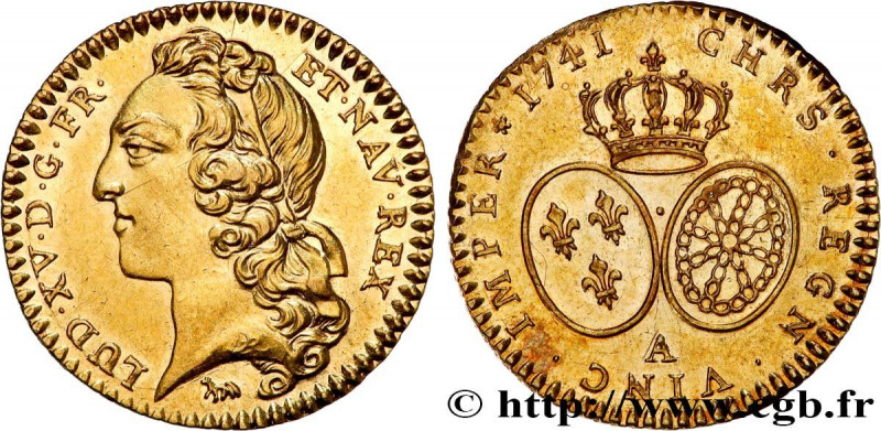 LOUIS XV THE BELOVED
Type : Demi-louis dit "au bandeau" 
Date : 1741 
Mint name ...