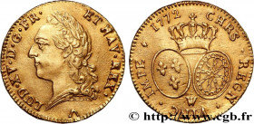 LOUIS XV THE BELOVED
Type : Double louis d'or dit "à la vieille tête" 
Date : 1772 
Mint name / Town : Lille 
Quantity minted : 89656  
Metal : gold 
...