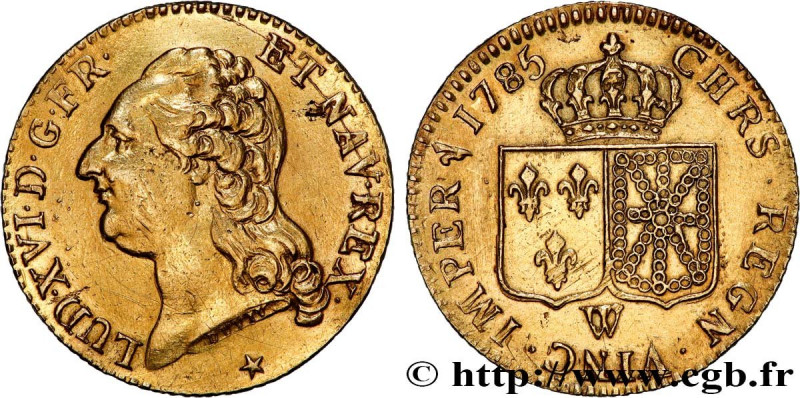 LOUIS XVI
Type : Louis d'or dit "aux écus accolés" 
Date : 1785 
Mint name / Tow...