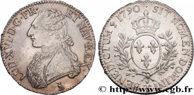 LOUIS XVI
Type : Écu dit "aux branches d'olivier" 
Date : 1790 
Mint name / Town : Nantes 
Quantity minted : 66007 
Metal : silver 
Millesimal finenes...