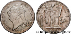 LOUIS XVI
Type : Écu dit "au génie", légende FRANÇOIS 
Date : 1793 
Mint name / Town : Paris 
Metal : silver 
Millesimal fineness : 917  ‰
Diameter : ...
