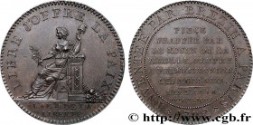 REVOLUTION COINAGE / CONFIANCE (MONNAIES DE…)
Type : Essai de Brézin à la Paix 
Date : 1792 
Mint name / Town : Paris 
Metal : bronze 
Diameter : 38,5...