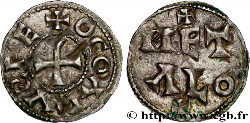 POITOU - COUNTY OF POITOU - COINAGE IMMOBILIZED IN THE NAME OF CHARLES II THE BA...
