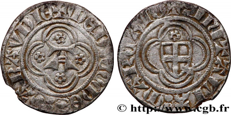 SAVOY - COUNTY OF SAVOY - AMADEUS VI
Type : Obole blanche (Obolo bianco) 
Date :...