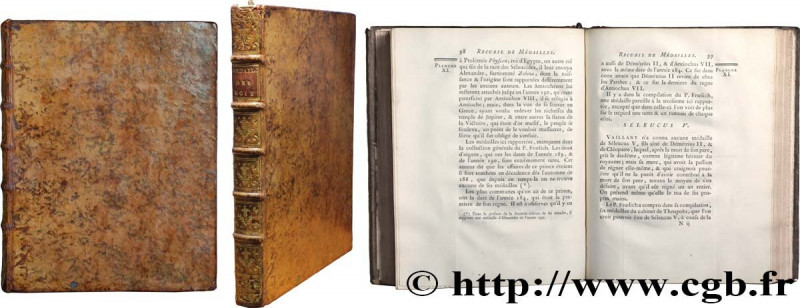 BOOKS - NUMISMATIC BIBLIOPHILIA
Type : [Pellerin (Joseph)] “Recueil de médailles...