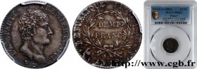 CONSULATE
Type : Demi-franc Bonaparte Premier Consul 
Date : An 12 (1803-1804) 
Mint name / Town : Paris 
Quantity minted : 280361 
Metal : silver 
Mi...