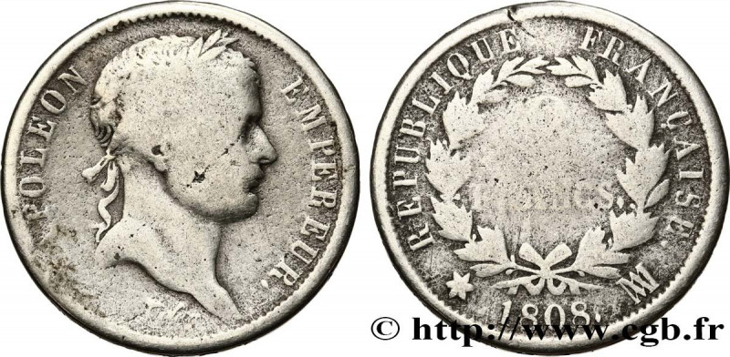 PREMIER EMPIRE / FIRST FRENCH EMPIRE
Type : 2 francs Napoléon Ier tête laurée, R...