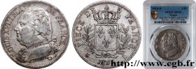 LOUIS XVIII
Type : 5 francs Louis XVIII, buste habillé 
Date : 1814 
Mint name / Town : Lyon 
Quantity minted : 81763 
Metal : silver 
Millesimal fine...