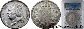 LOUIS XVIII
Type : 5 francs Louis XVIII, tête nue 
Date : 1817 
Mint name / Town : Bordeaux 
Quantity minted : 385469 
Metal : silver 
Millesimal fine...