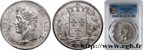 CHARLES X
Type : 5 francs Charles X, 1er type 
Date : 1826 
Mint name / Town : Lille 
Quantity minted : 3581450 
Metal : silver 
Millesimal fineness :...