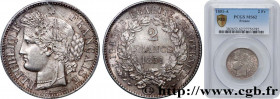 II REPUBLIC
Type : 2 francs Cérès, IIe République 
Date : 1851  
Mint name / Town : Paris 
Quantity minted : 350549 
Metal : silver 
Millesimal finene...