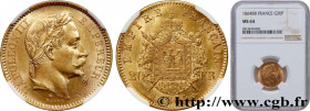 SECOND EMPIRE
Type : 20 francs or Napoléon III, tête laurée, Grand BB 
Date : 1864 
Mint name / Town : Strasbourg 
Quantity minted : --- 
Metal : gold...