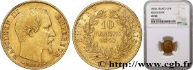 SECOND EMPIRE
Type : 10 francs or Napoléon III, tête nue, petit module, tranche cannelée 
Date : 1854 
Mint name / Town : Paris 
Quantity minted : 2.5...
