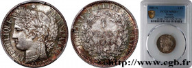 III REPUBLIC
Type : 1 franc Cérès, Troisième République 
Date : 1881 
Mint name / Town : Paris 
Quantity minted : 2010000 
Metal : silver 
Millesimal ...