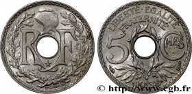 III REPUBLIC
Type : 5 centimes Lindauer, maillechort, avec étoile 
Date : .1938. 
Date : 1938 
Quantity minted : --- 
Metal : nickel silver 
Diameter ...