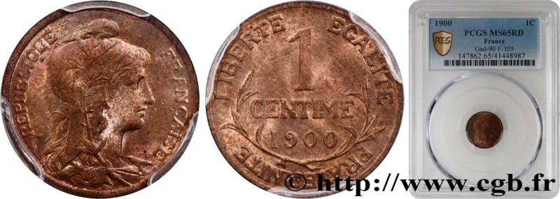 III REPUBLIC
Type : 1 centime Daniel-Dupuis 
Date : 1900 
Mint name / Town : Par...