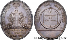 DIRECTOIRE
Type : Médaille, Conseil des Cinq-Cents 
Date : 1799 
Metal : silver 
Diameter : 56,5  mm
Weight : 64,39  g.
Edge : lisse 
Puncheon : sans ...