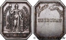 CONSULATE
Type : Plaquette, Tribunat 
Date : an VIII 
Metal : silver 
Diameter : 47,5  mm
Engraver : Gatteaux = Nicolas Marie Gatteaux (1751-1832) 
We...