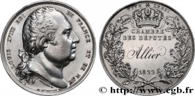 LOUIS XVIII
Type : Médaille parlementaire 
Date : 1822 
Metal : silver 
Diameter : 40,5  mm
Engraver : Gayrard 
Weight : 39,50  g.
Edge : gravée : HEC...