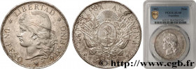 ARGENTINA - ARGENTINE REPUBLIC
Type : Peso  
Date : 1882 
Quantity minted : 98000 
Metal : silver 
Millesimal fineness : 900  ‰
Diameter : 37  mm
Orie...