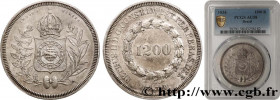 BRAZIL - EMPIRE OF BRAZIL - PETER II
Type : 1200 Reis 
Date : 1834 
Quantity minted : 891 
Metal : silver 
Millesimal fineness : 917  ‰
Diameter : 37 ...