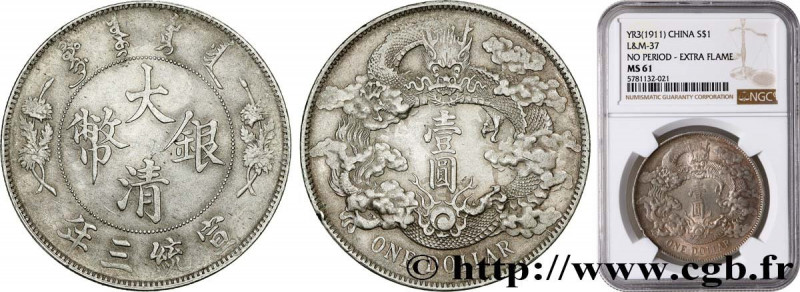 CHINA - EMPIRE - STANDARD UNIFIED GENERAL COINAGE
Type : 1 Dollar an 3 
Date : 1...