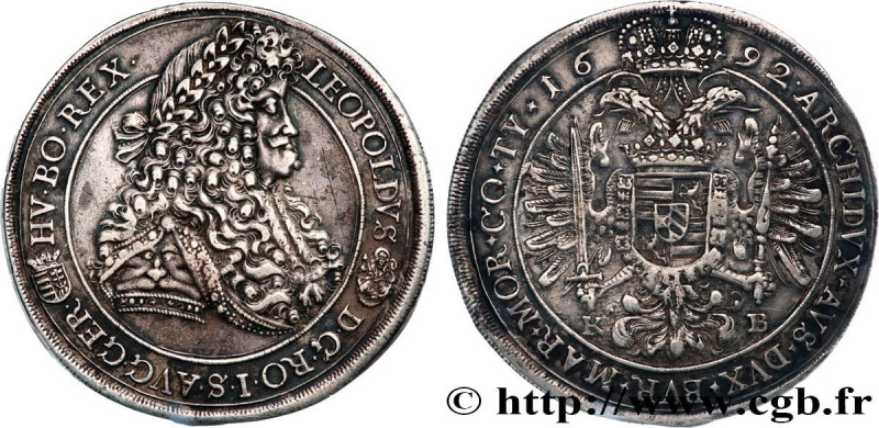 HUNGARY - KINGDOM OF HUNGARY - LEOPOLD I
Type : Thaler 
Date : 1692 
Mint name /...