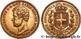 ITALY - KINGDOM OF SARDINIA - CHARLES-ALBERT
Type : 10 Lire 
Date : 1844 
Mint name / Town : Gênes 
Quantity minted : 11110 
Metal : gold 
Millesimal ...