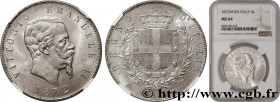ITALY - KINGDOM OF ITALY - VICTOR-EMMANUEL II
Type : 5 Lire  
Date : 1872 
Mint name / Town : Milan 
Quantity minted : 7093156 
Metal : silver 
Milles...