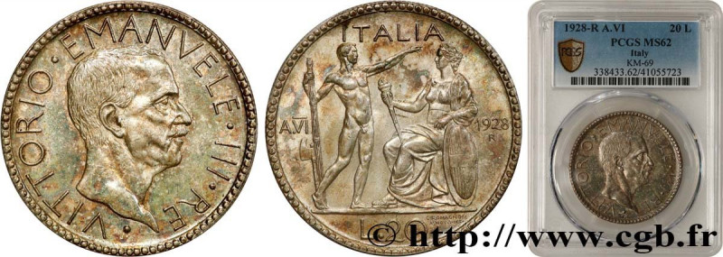 ITALY - KINGDOM OF ITALY - VICTOR-EMMANUEL III
Type : 20 Lire au licteur 
Date :...