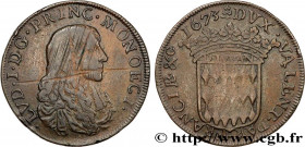 PRINCIPALITY OF MONACO - LOUIS I GRIMALDI
Type : Pezzetta ou 3 sols à l’écu 
Date : 1673 
Mint name / Town : Monaco 
Metal : billon 
Diameter : 25  mm...