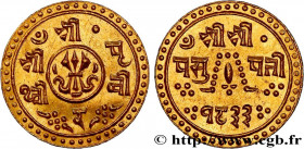 KINGDOM OF NEPAL - PRITHVI BIR BIKRAM
Type : 1/4 Mohar SE1833 
Date : 1991 
Date : (1911) 
Metal : gold 
Diameter : 16  mm
Orientation dies : 12  h.
W...